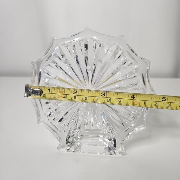 Crystal Signed Waterford Paper Weight Figurine Carnival Ferris Wheel Snowflake - Picture 2 of 4